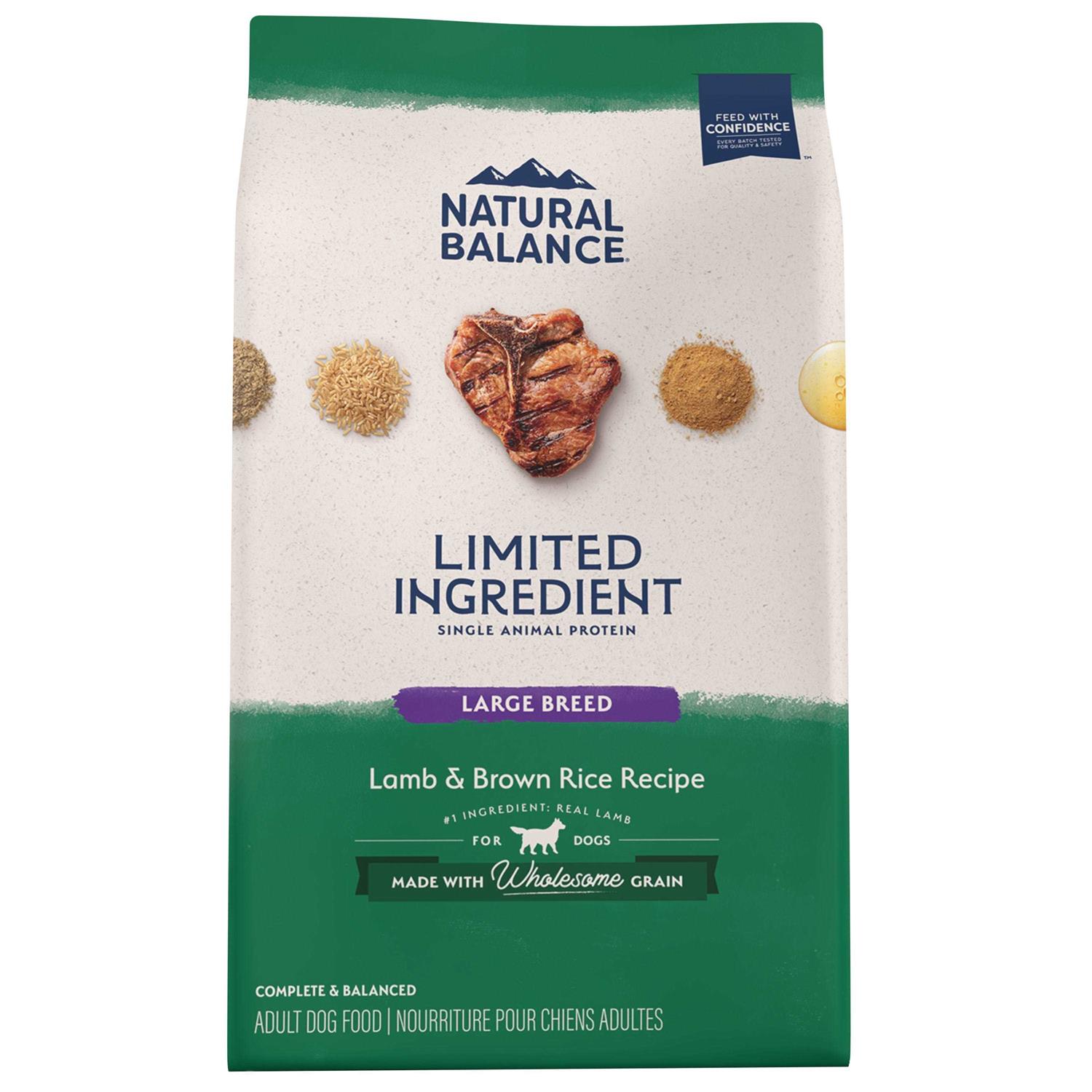 Natural Balance Limited Ingredient Lamb &amp; Brown Rice Breed Dry Dog Food - Pet Supplies online store