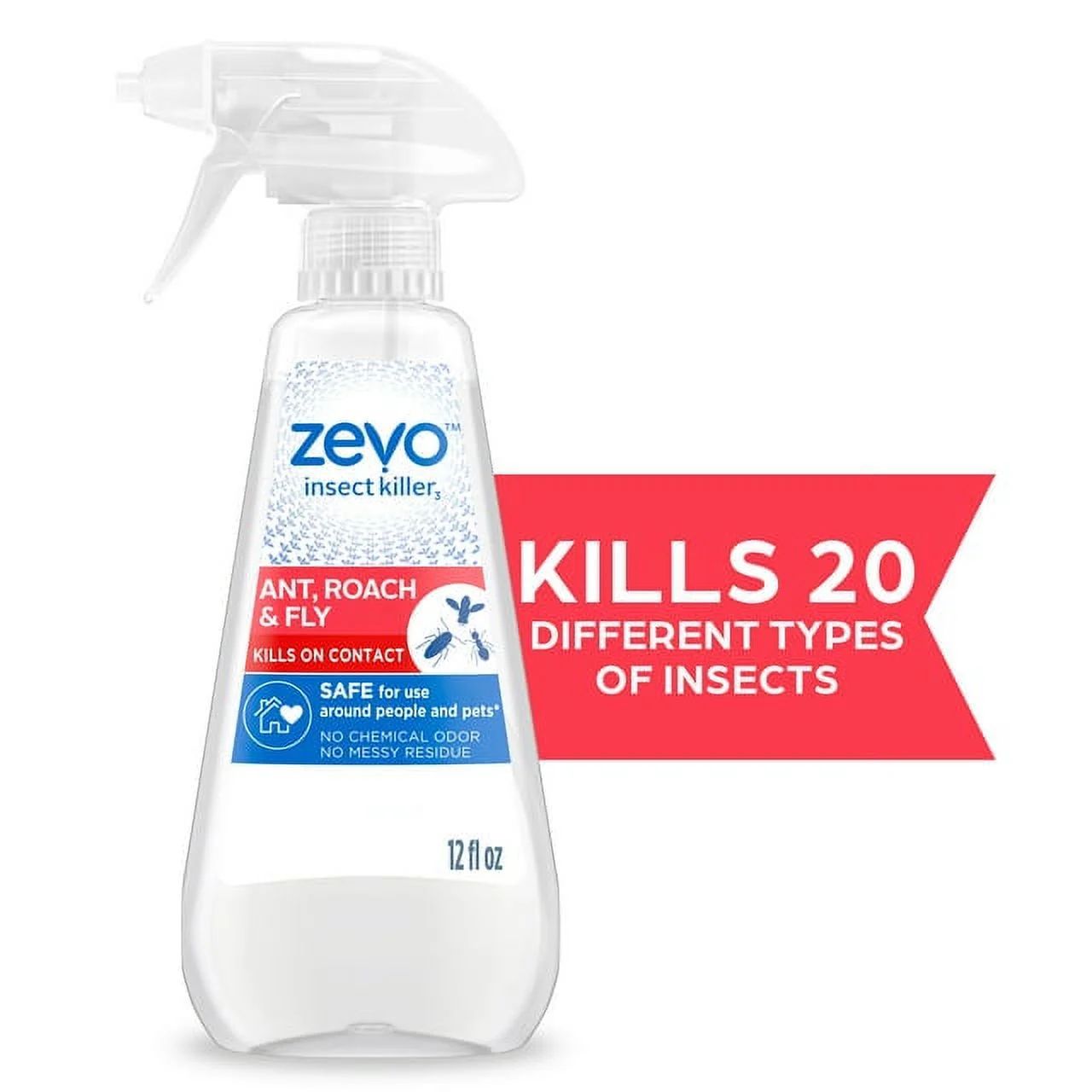 Zevo Instant Action Multi-Insect Killer - Ant, Roach, Fly 12oz  - 8 Pack
