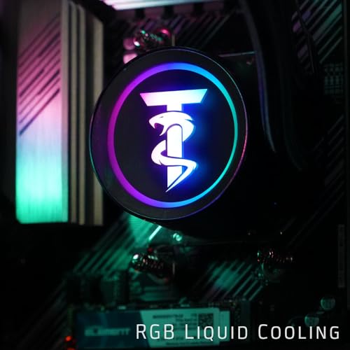 ViprTech Stryker 4.0 Liquid-Cooled PC - AMD Ryzen 7 (4.4GHz Turbo), RTX 4060 8GB, 32GB DDR4 3200, 1TB NVMe SSD, 700W PSU, WiFi BT, Win 11 Pro, RGB, Gaming Desktop Computer Prebuilt, White