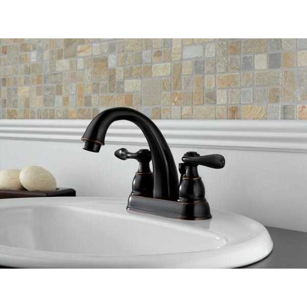 Delta Windemere Oil Rubbed Bronze Centerset Bathroom Sink Faucet 4 - Shop Hardware Tools Online Store