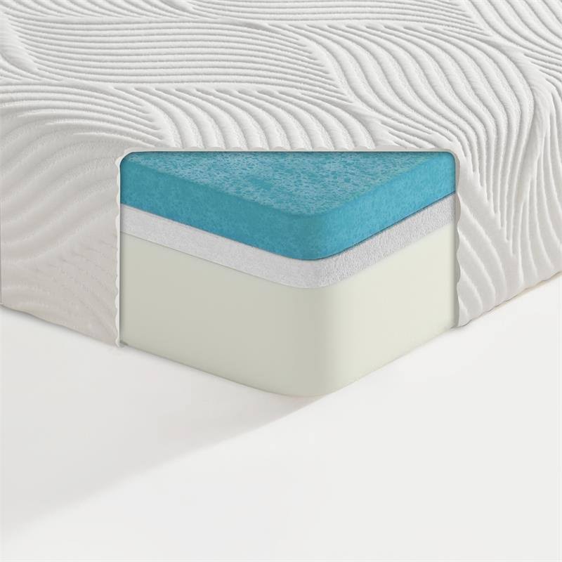 Bedding 10x22 Twin Gel-Infused Memory Foam Mattress by Homelegance