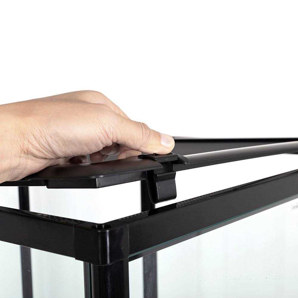 Repti-zoo Reptile Knock Down Glass Terrarium with Double Hinge Door 18 x 18 x 36 - Pet Supplies online store