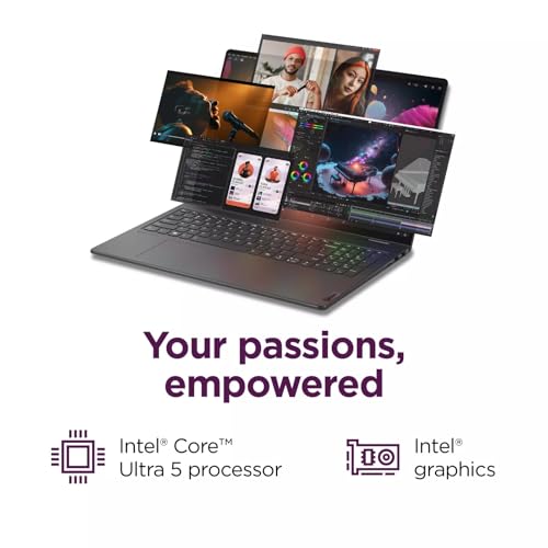 Lenovo Yoga 7i 2-in-1 Laptop - 16" FHD+ Touch, Ultra 5 125U, Intel HD Graphics, 16 GB DDR5, 512 GB SSD, Backlit Keyboard, Wi-Fi6, Win 11 Pro, Designed Mouse&Microsoft Office Lifetime License