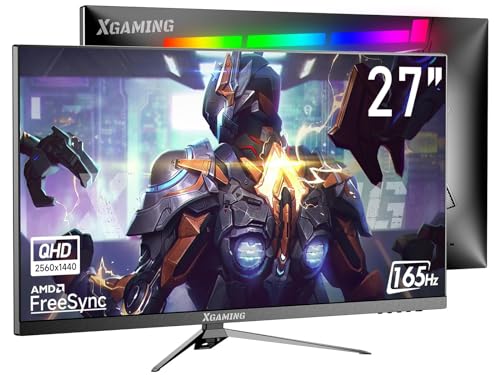 XGaming 27'' QHD Gaming Monitor 2K 165Hz 2560 x 1440 PC Computer Monitor