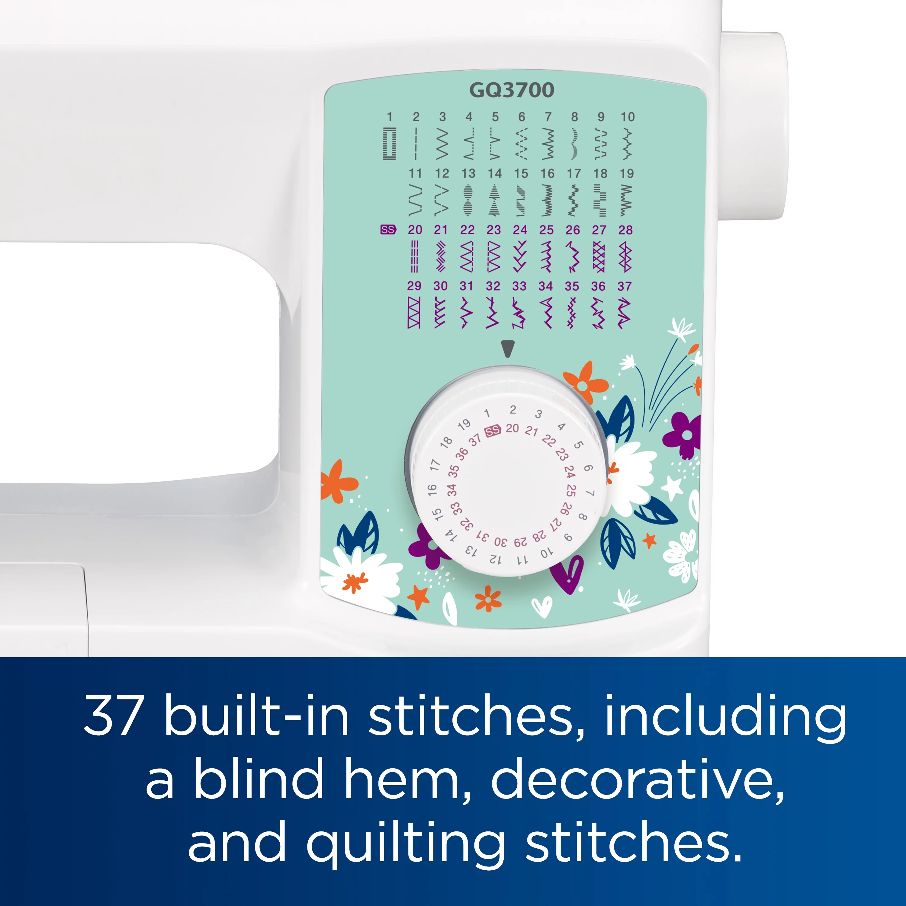 Brother GQ3700 Sewing & Quilting Machine with Built-in Stitches & Wide Table