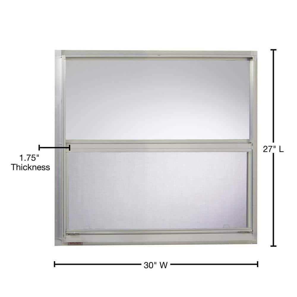 TAFCO Windows 30 in. x 27 in. Mobile Home Single Hung Aluminum Window