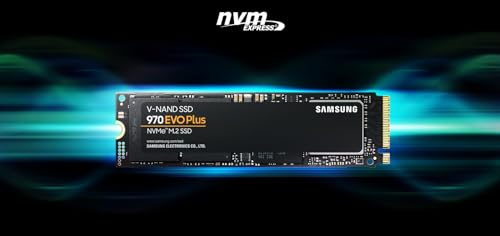 SAMSUNG 970 EVO Plus SSD 1TB NVMe M.2 Internal Solid State Drive w/ V-NAND Technology, Storage and Memory Expansion for Gaming, Graphics w/ Heat Control, Max Speed, MZ-V7S1T0B/AM
