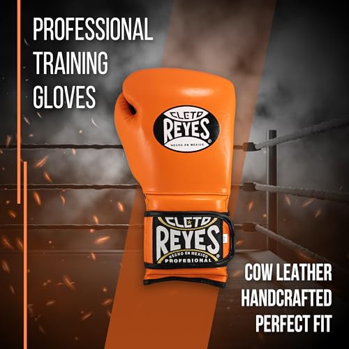 CLETO REYES Training Boxing Gloves with Hook and Loop Closure for Sparring and Heavy Punching Bags, Men and Women, MMA, Kickboxing, Muay Thai