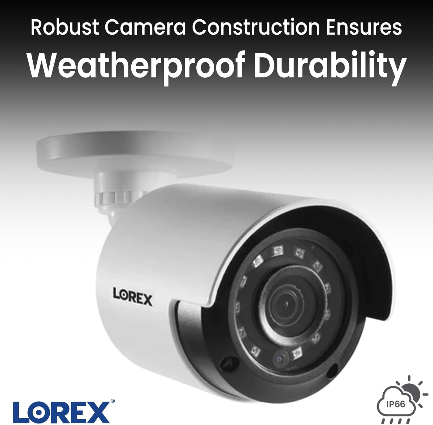 Lorex HD Security Camera System w/ 1TB DVR – 8 Channel Home Security System w/ 4 Analog Metal Bullet Cameras – Smart Motion Detection, Long Range IR Night Vision, Weatherproof Surveillance