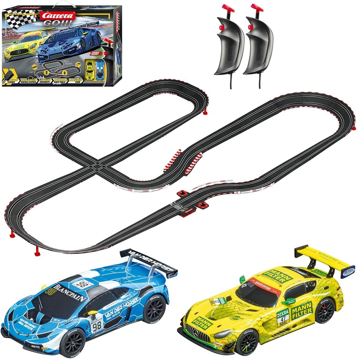 Carrera GO!!! 62482 Speed Grip Electric Slot Car Racing Track Set 1:43 Scale (20062482)