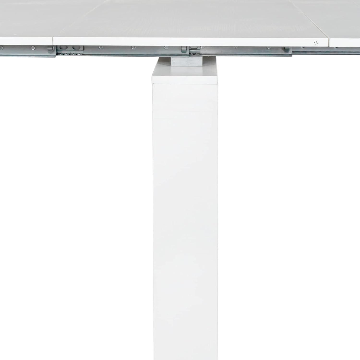118" Wooden Expandable Dining Table for 8-12 Person, Multifunctional Extendable Console Desk, Large Rectangle Office Conference Meeting&Table, White