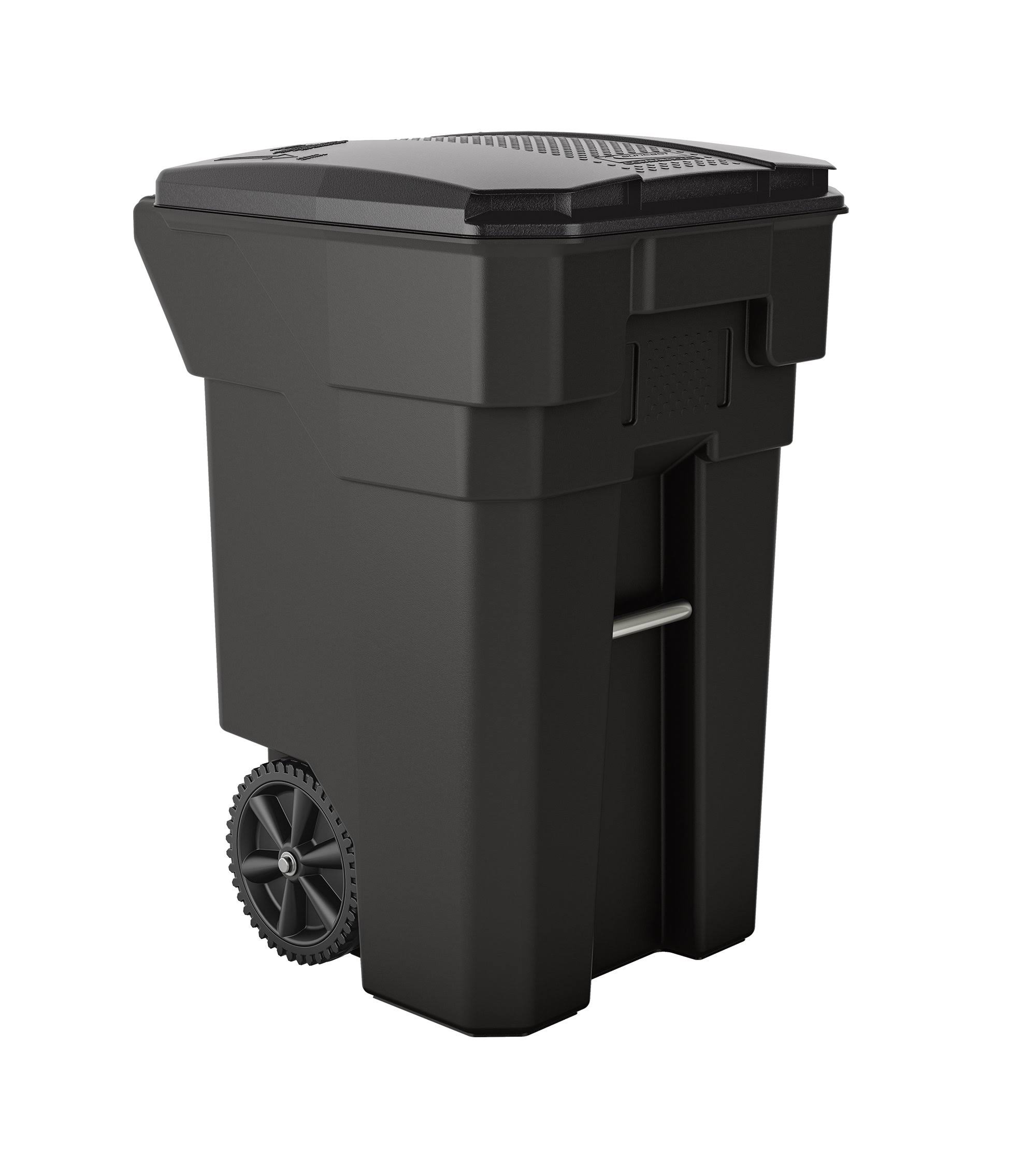 Suncast Commercial BMTCW65 65 Gallon Resin Wheeled Trash Can, Gray