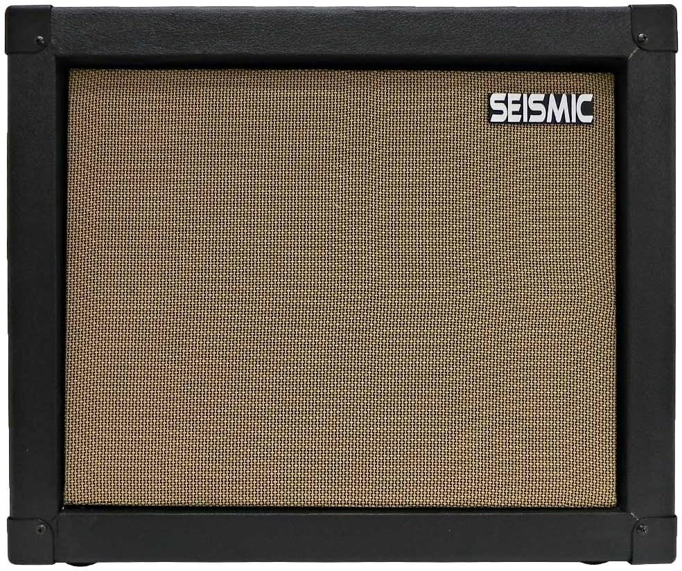 Seismic Audio - 12 GUITAR SPEAKER CABINET EMPTY - 7 Ply Birch - 1x12 Speakerless Cab - Black Tolex - Black Cloth Grill - Front or Rear Loading Options
