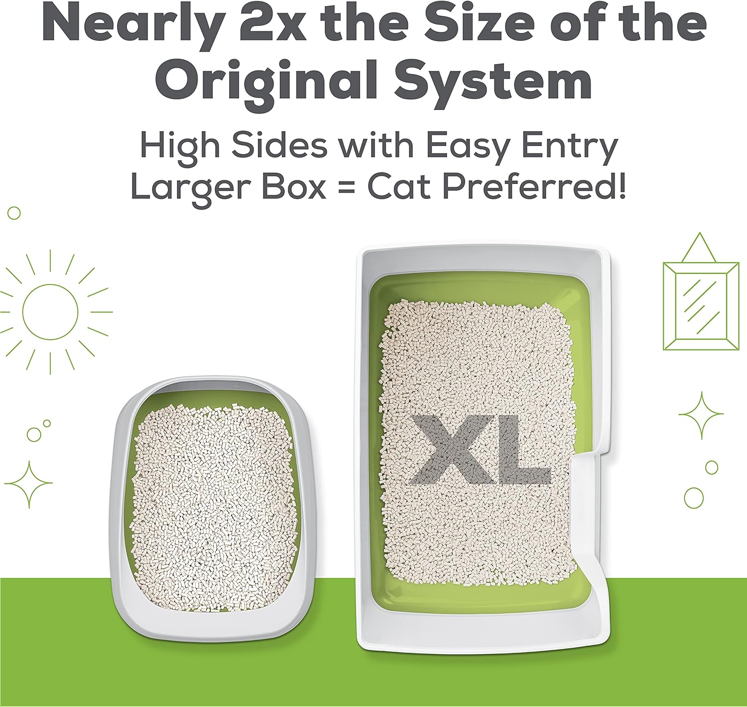 Purina Tidy Cats Breeze Cat Litter Box System Starter Kit, XL Breeze Litter System With Pads & Pellets
