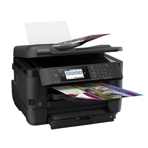 Epson WorkForce WF-7720 Wireless Wide-format Color Inkjet Printer with Copy, Scan, Fax, Wi-Fi Direct and Ethernet, Amazon Dash Replenishment Ready