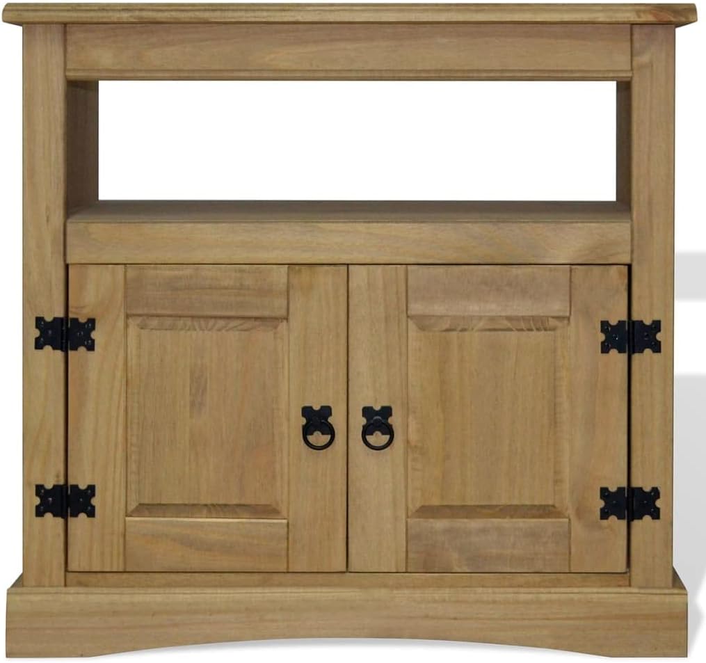 Rustic TV Cabinet, Flat-Screen TV Cabinet,Media Console,with Storage Space,for Living Room,Bedroom,Office,Entertainment Center,TV Cabinet Mexican Pine Corona Range 31.5"x16.9"x30.7"