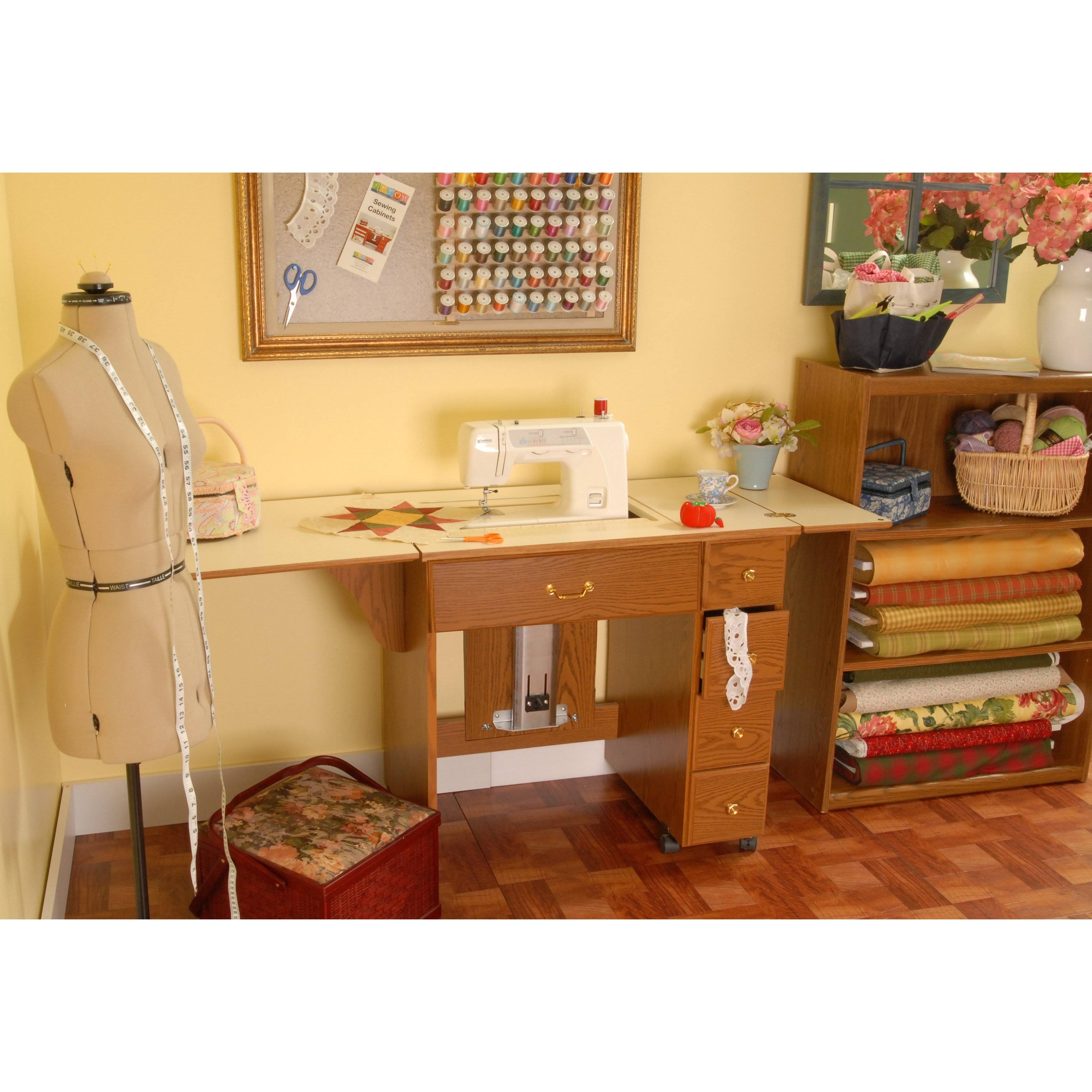 Arrow Auntie Sewing Cabinet - Oak