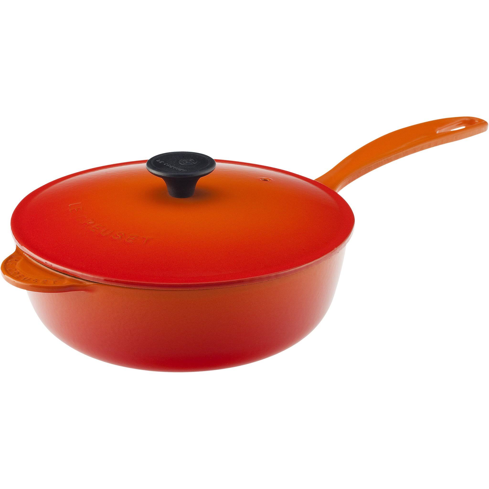 Le Creuset 2.25-Quart Cast Iron Saucier Pan - Flame