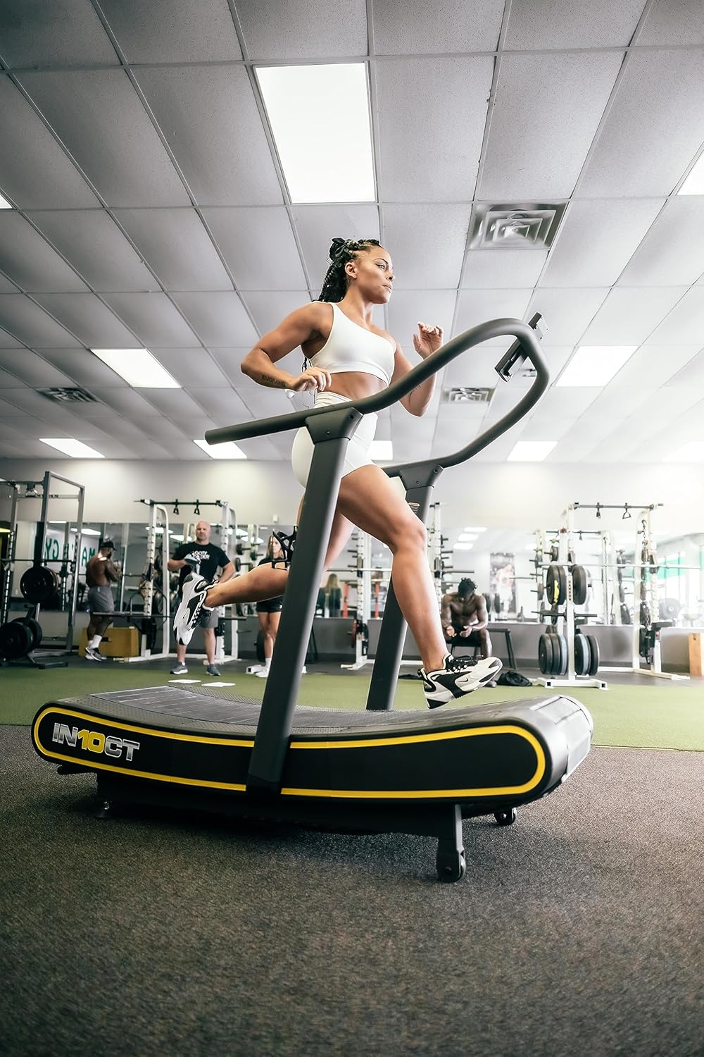 (Intensity) Health Runner Curved Manual Treadmill - Non Motorized Treadmill with Curved Running Platform