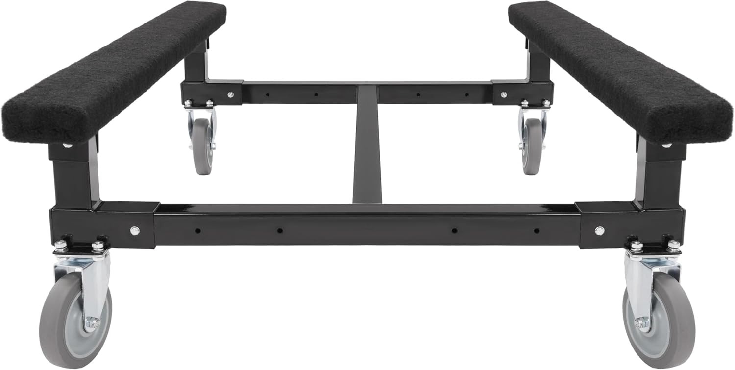 ECOTRIC Universal Watercraft Dolly 1400 LBS Compatible with Sea-Doo Yamaha Kawasaki Jet Ski Stand Boat Adjustable w/Four Casters & Two Brakes Steel Black
