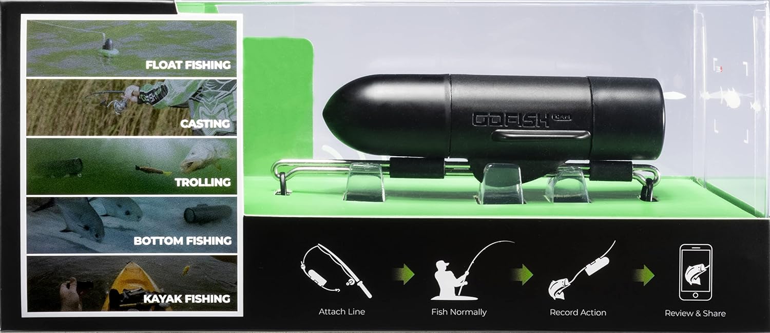 GoFish Cam Wireless Underwater Fishing Camera, Black