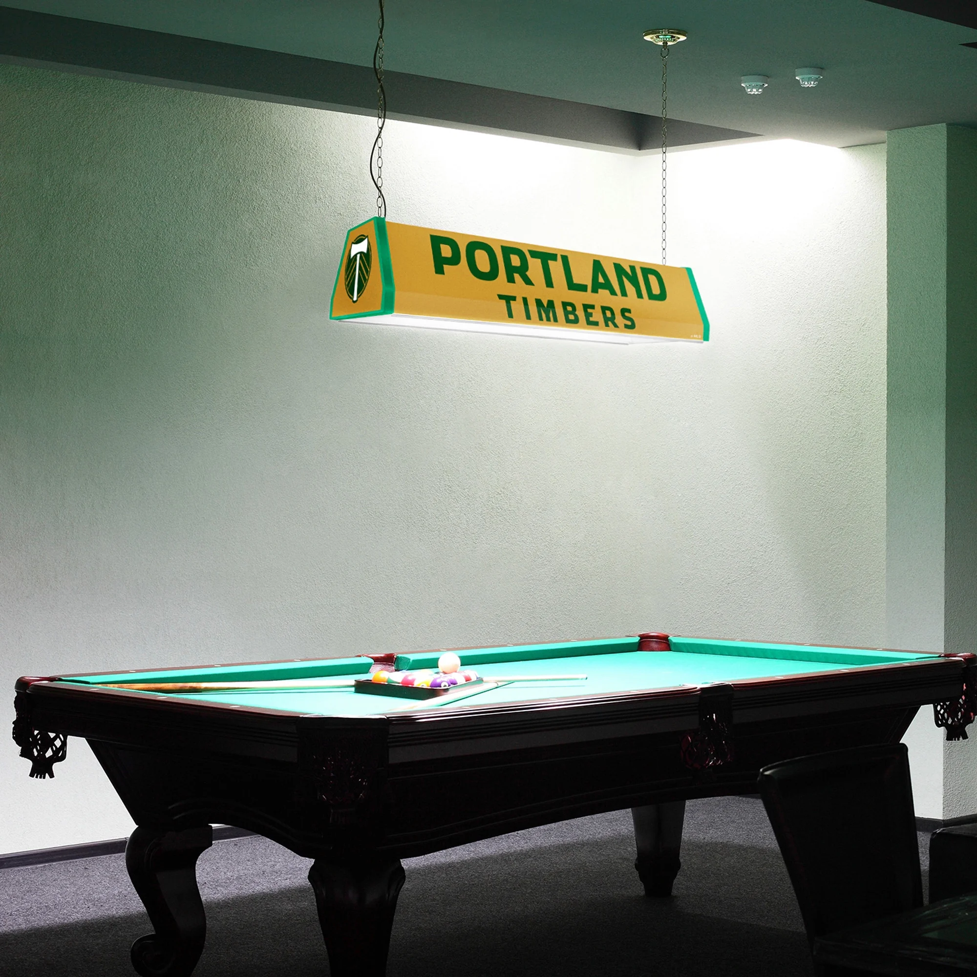 Portland Timbers 38.5'' x 10.75'' Standard Pool Table Light