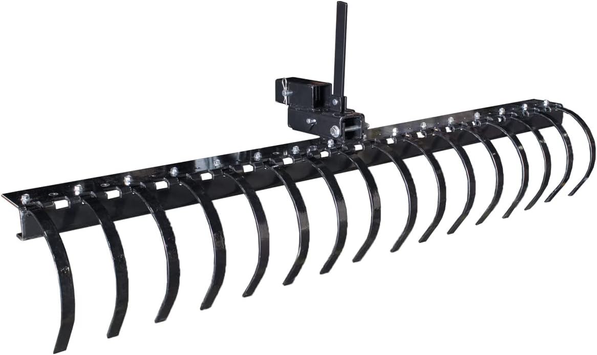 MotoAlliance Impact Implements Pro Landscape Rake w/Tipper Latch for ATV/UTV w/ 2" Receiver