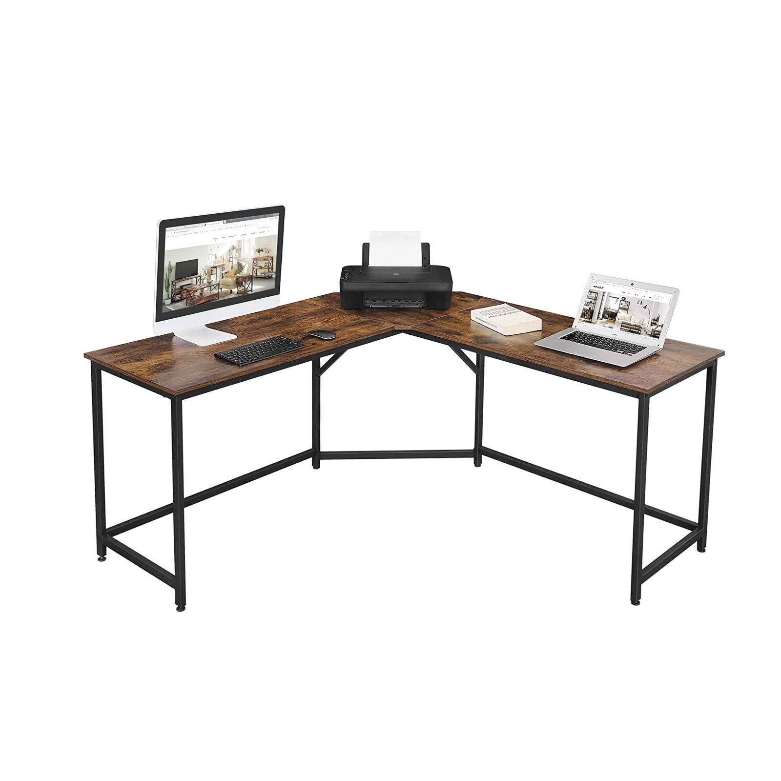 VASAGLE L-Shaped Home Office Computer Desk