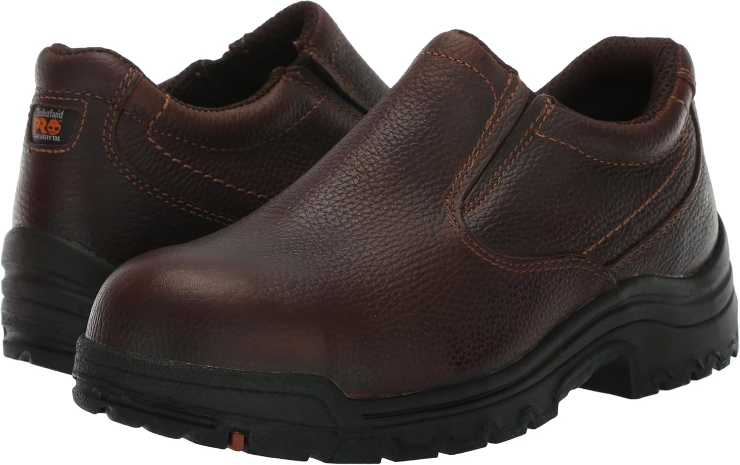 Timberland PRO Men's Titan Slip On Alloy Safety Toe Industrial Work Shoe, Camel Brown-2024 New, 11