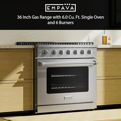 Empava 30" Slide-In Freestanding Gas Range with 5 Sealed Burners