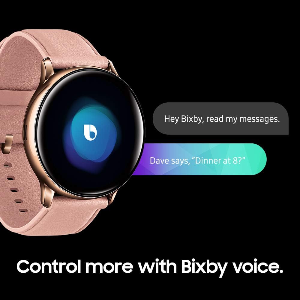 SAMSUNG Galaxy Watch Active 2 (44mm, GPS, Bluetooth) Smart Watch with Advanced Health Monitoring, Fitness Tracking, and Long Lasting Battery, Pink Gold (US Version)