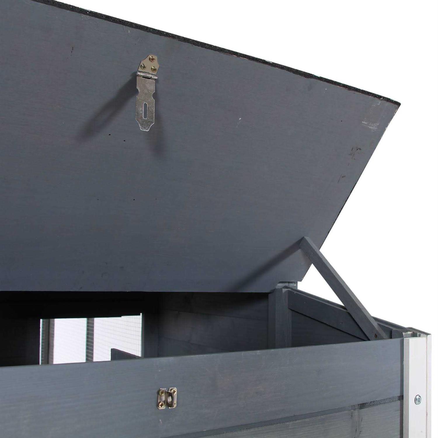PawHut 84 Wooden Chicken Coop Hen House Outdoor with Run Nesting Box - Pet Supplies online store