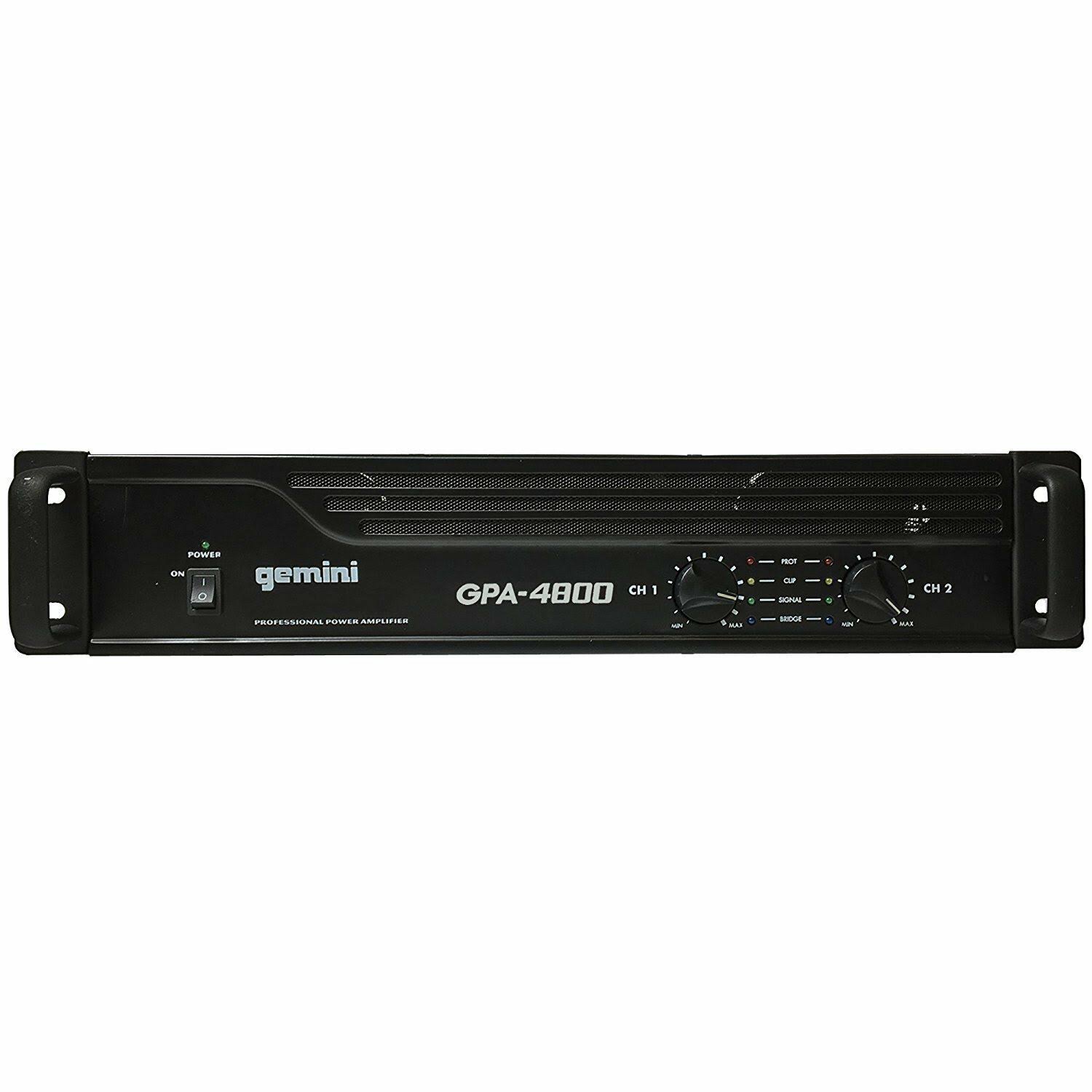 Gemini GPA-4800 4000W Professional DJ Power Amplifier