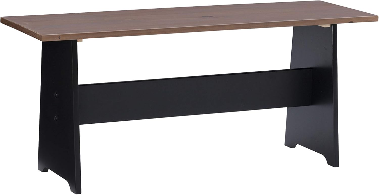 Linon Black and Pecan Breakfast Dining Set Ardmore Nook