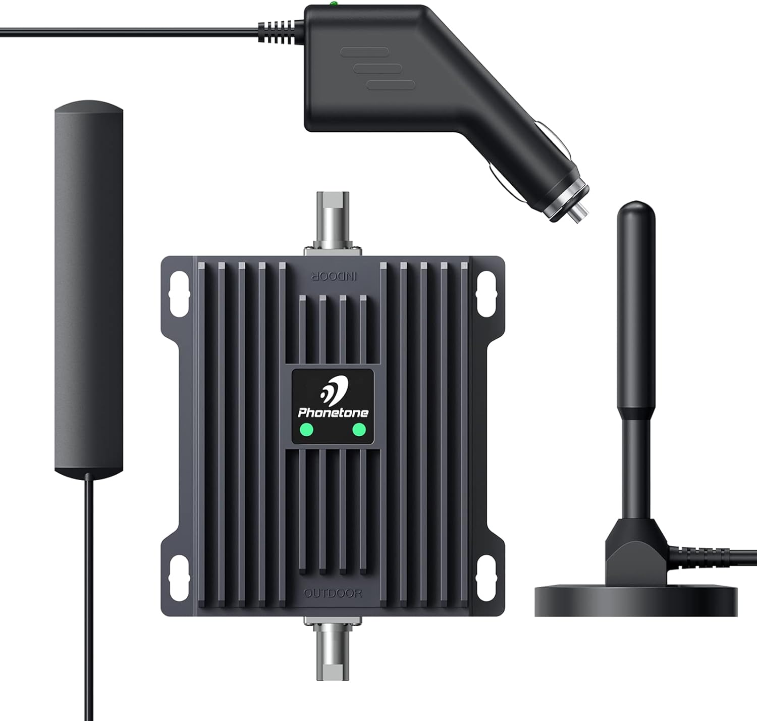 Cell Phone Signal Booster for Cars and SUVs | Boosts 5G 4G LTE Data & Volte for Verizon AT&T on Band 12/13/17 | Omni-Directional Roof Antenna Easy Installation | FCC Approved (2ALZEL65AV)