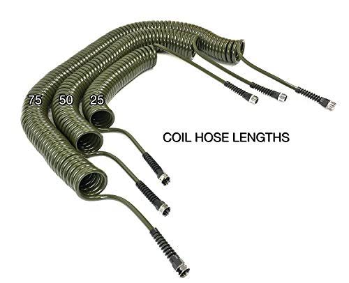 Water Right Professional Coil Garden Hose, Lead Free u0026 Drinking Water Safe, 50-Foot x 3/8-Inch, Espresso