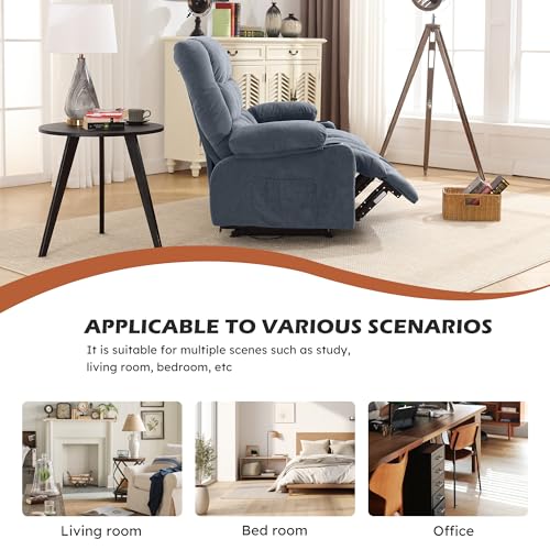 Reclining Loveseat with Cup Holders for Living Room 2 Seat Manual Loveseat Recliner with Side Pocket