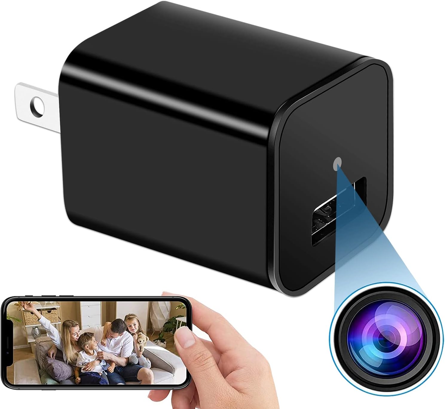 WiFi Camera Indoor, 1080P HD Security Camera Smart Baby Home Wireless IP Camera for Pet/Dog/Nanny Monitor Pan/Motion Detection