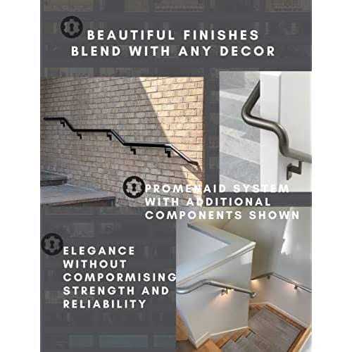 Promenaid Handrail Kit Complete Indoor Hand Rail for Steps Aluminum - Shop Hardware Tools Online Store