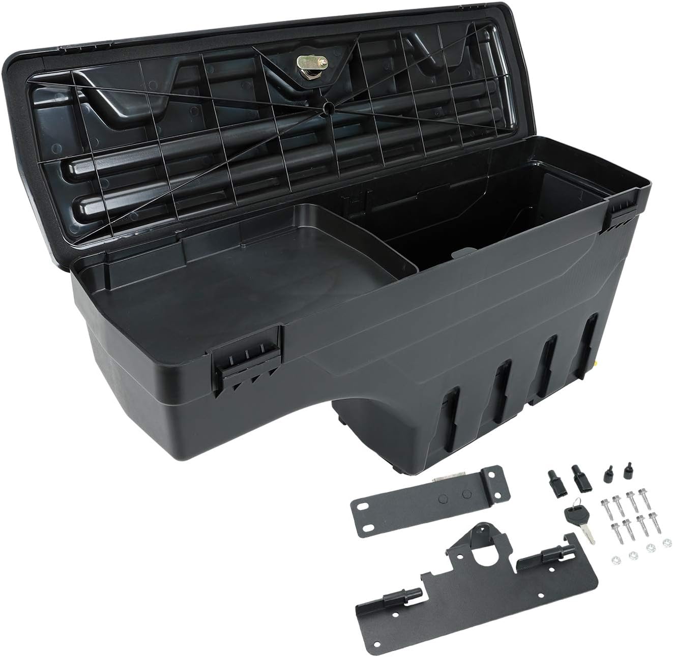 LucaSng Truck Bed Storage Box Tool Box Compatible with Tacoma 2005-2019 Rear Left Driver Side Lockable Storage Box Replaces SC401D