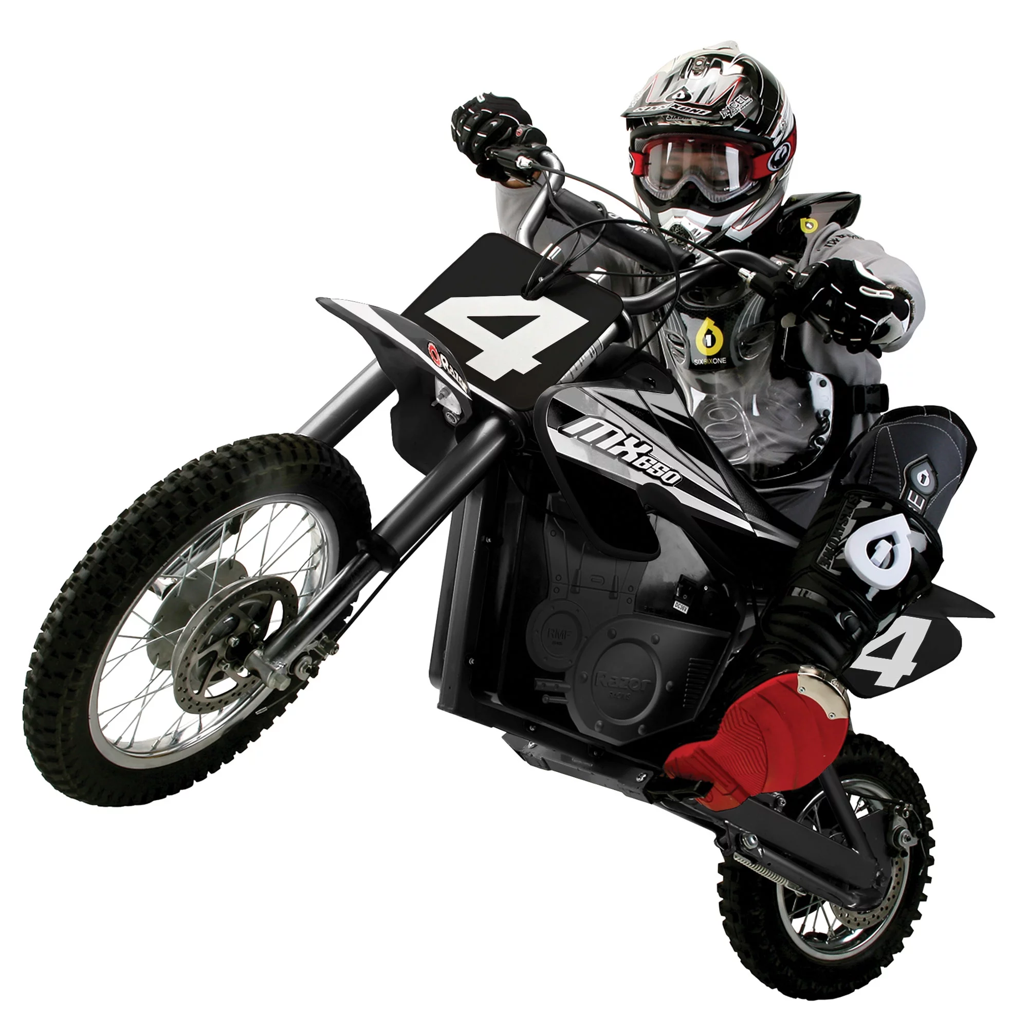Razor MX650 Dirt Rocket High-Torque Electric Motocross Dirt Bike, Black