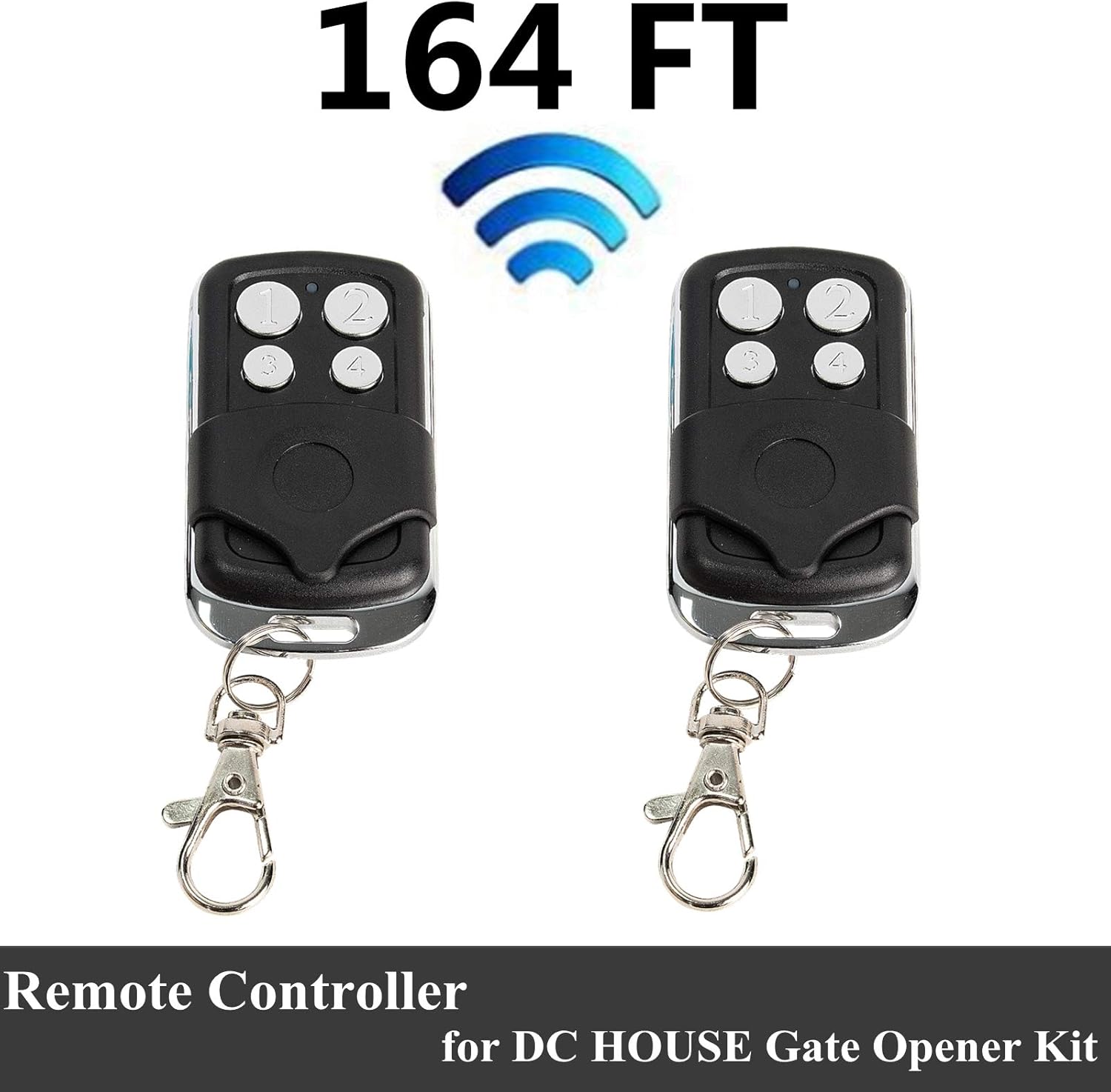 DC HOUSE 24V DC/AC Heavy-Duty Automatic Solar Dual Gate Opener Kit with Keypad + Car Sensor for Swing Gates Up to 16.4 Feet for Fences/Palisades/Agricultural/Driveway Gates | Subcontract Delivery