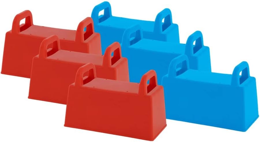 Superio Snow Block Mold Brick Form & Sand Mold Block Red 10 Inch - Kids Durable Outdoor Toys Winter Snow Fort, Snow Castle, Summer Sand Box, Beach Castle. Sturdy (Red-6)