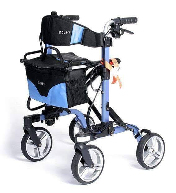 EV Rider Move-X Rollator Walker, Blue
