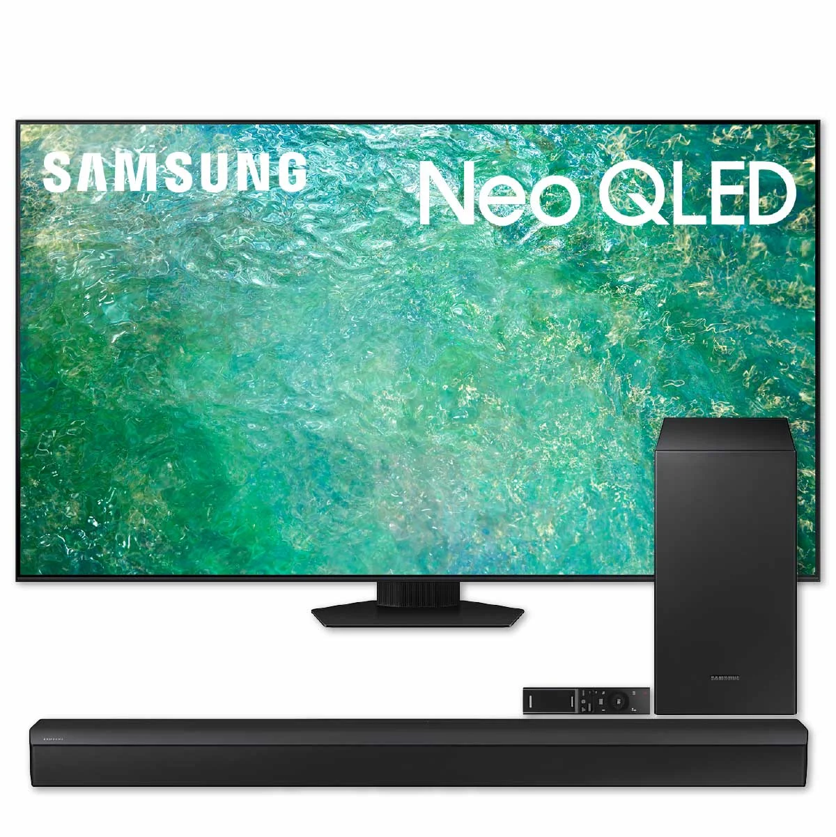 SAMSUNG 65-Inch Class Neo QLED 4K QN65QN85CDFXZA Smart TV (2023) Bundle HW-C450 2.1ch Soundbar (2023) - Curated Treasures Market