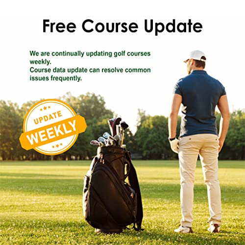 CANMORE TW410G GPS Golf Watch with Step Tracking (Orange)- 41,000+ Free Worldwide Golf Courses Preloaded - Minimalist & User Friendly