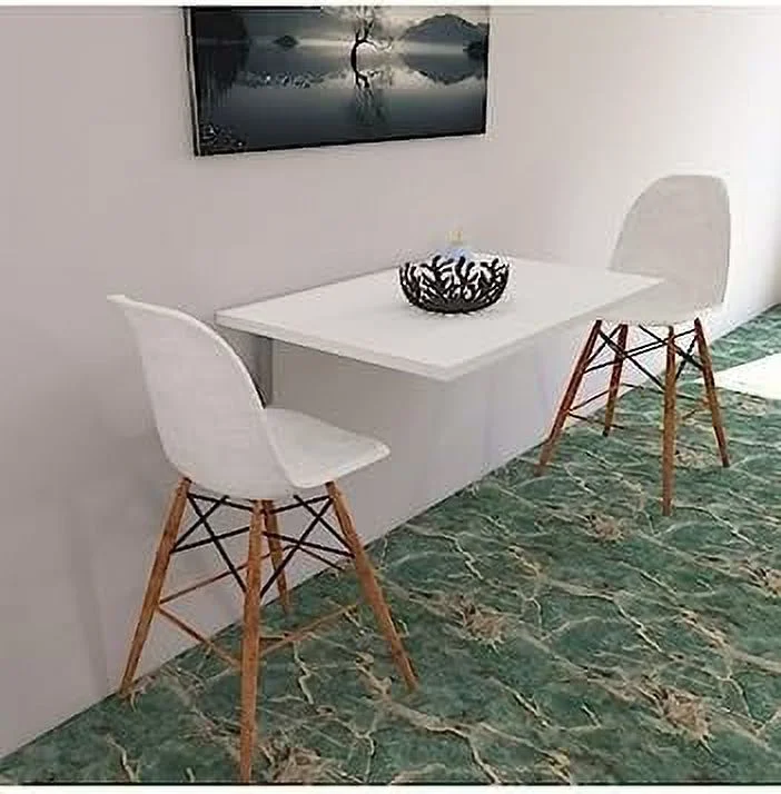 TJUNBOLIFE Fold up Table  Wall Mounted Table  fold Down Desk  Wall Mounted Desk  Laundry Folding Table  Wall Table  Murphy Desk  Space Saving tableHL (Oak 24'x 35' (60x90 cm) inch