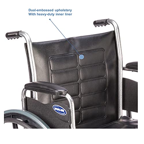 Invacare Tracer IV Wheelchair for Adults | Manual Bariatric Folding Wheelchair | 22 Inch Seat | Desk Arms