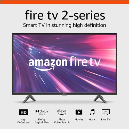 Amazon Fire TV 40" 2-Series (newest model), HD smart TV with Fire TV Alexa Voice Remote, stream live TV without cable