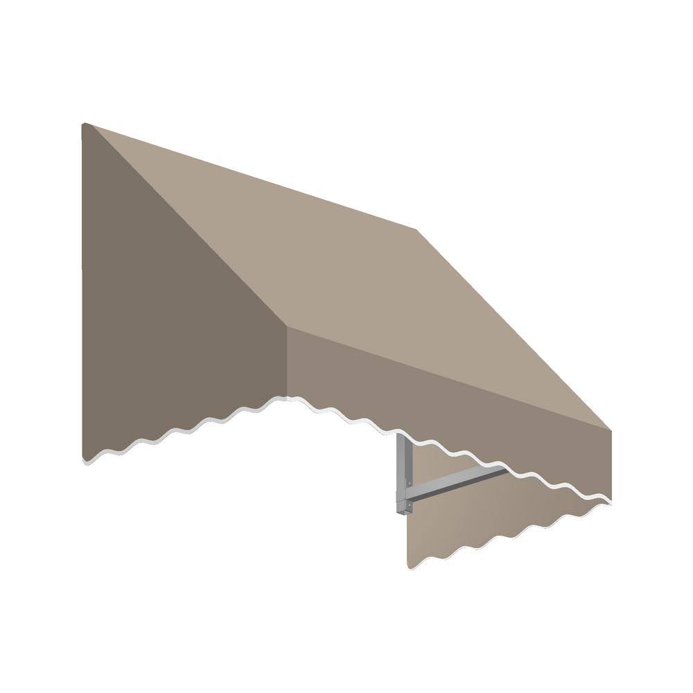 Awntech 5.38 ft. Wide San Francisco Window/Entry Awning (24 in. H x 42 in. D) Linen